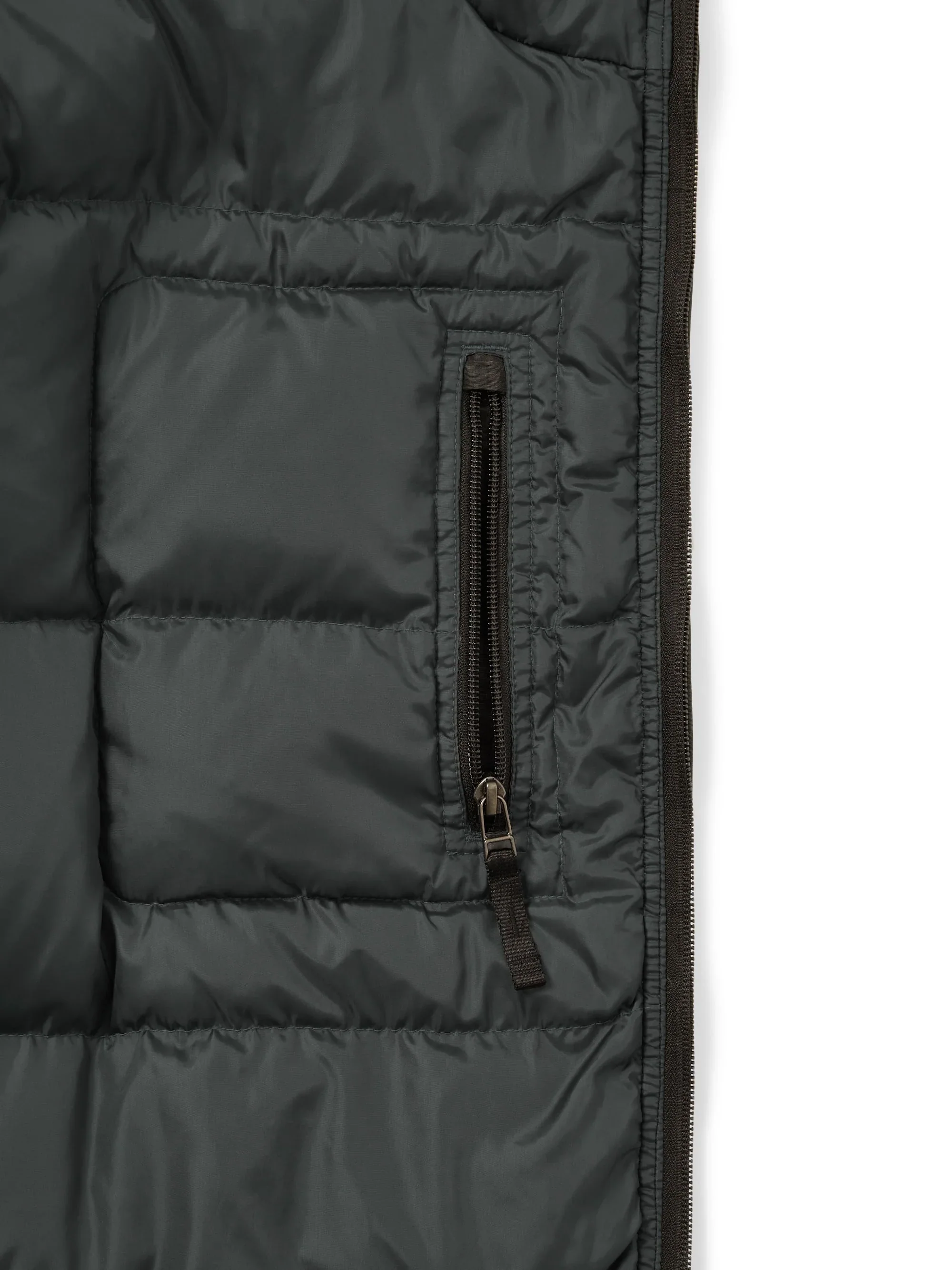 Washed Down Puffer Jacket - Black - Image 6