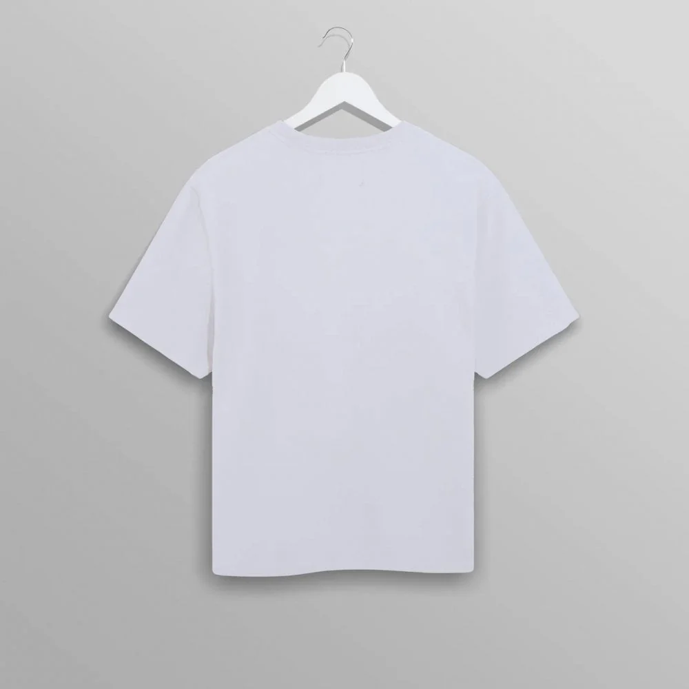 Dean Textured Organic Cotton T-Shirt - White - Image 2