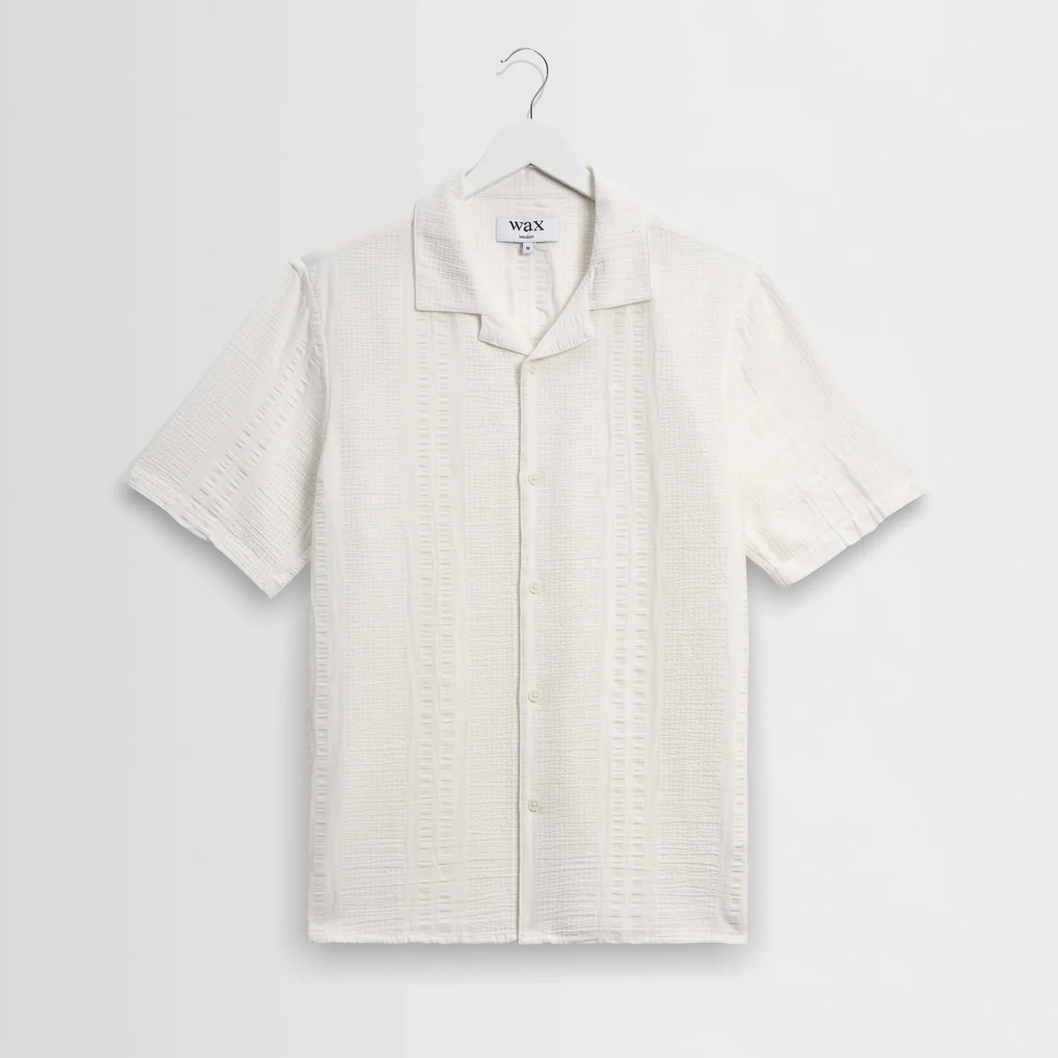 Didcot SS Shirt, Double Weave Seersucker - Ecru