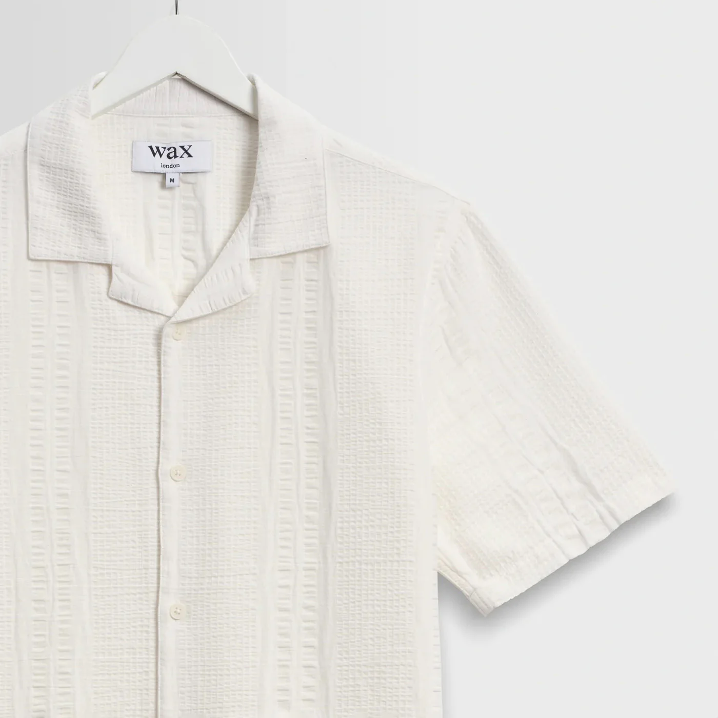 Didcot SS Shirt, Double Weave Seersucker - Ecru - Image 2