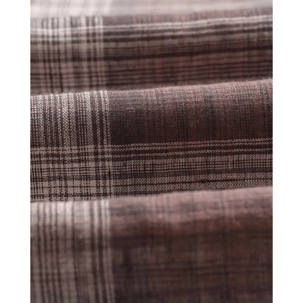 Jaunt LS Shirt, Linen - Brown Check - Image 8