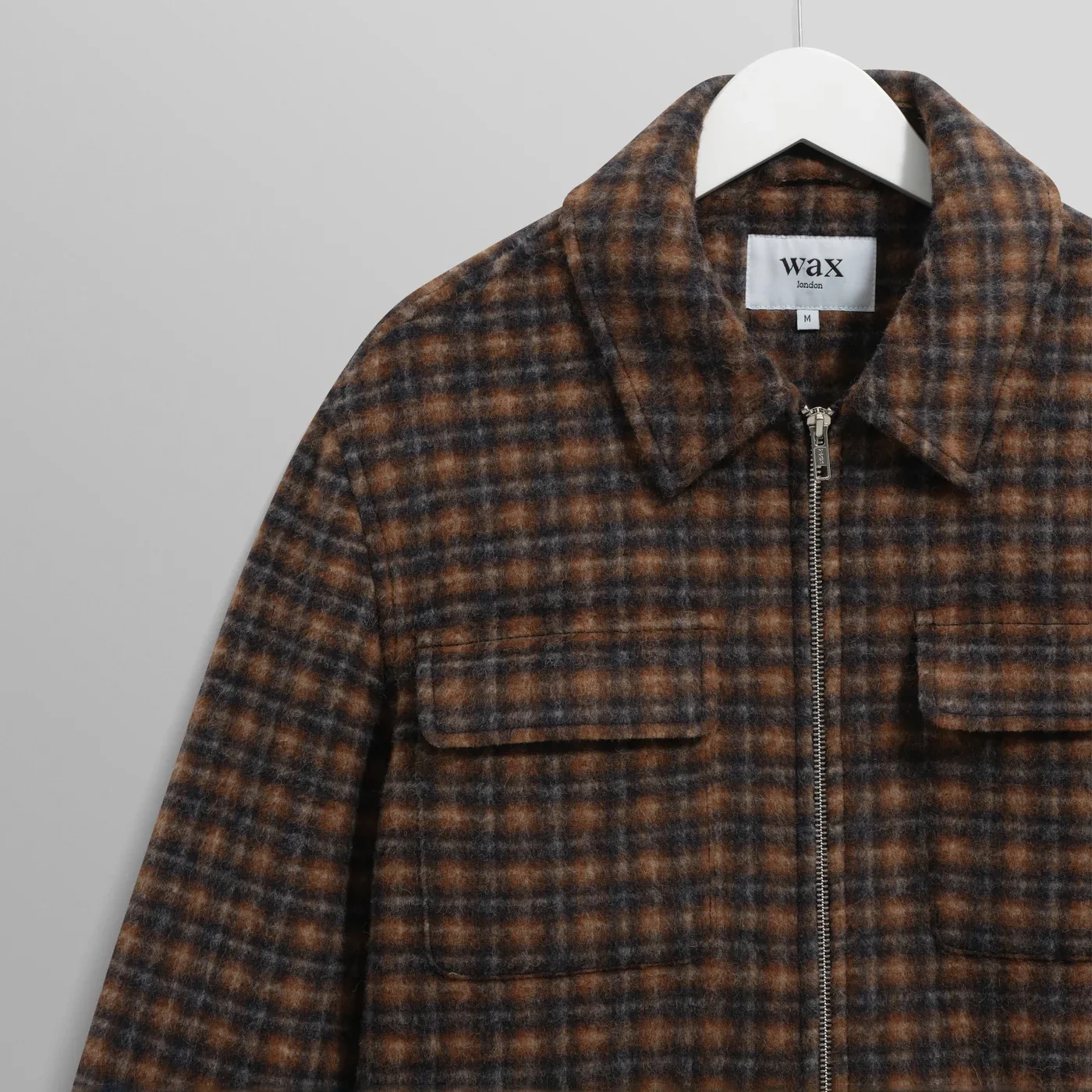Osier Jacket, Drawn Check - Navy / Brown - Image 5