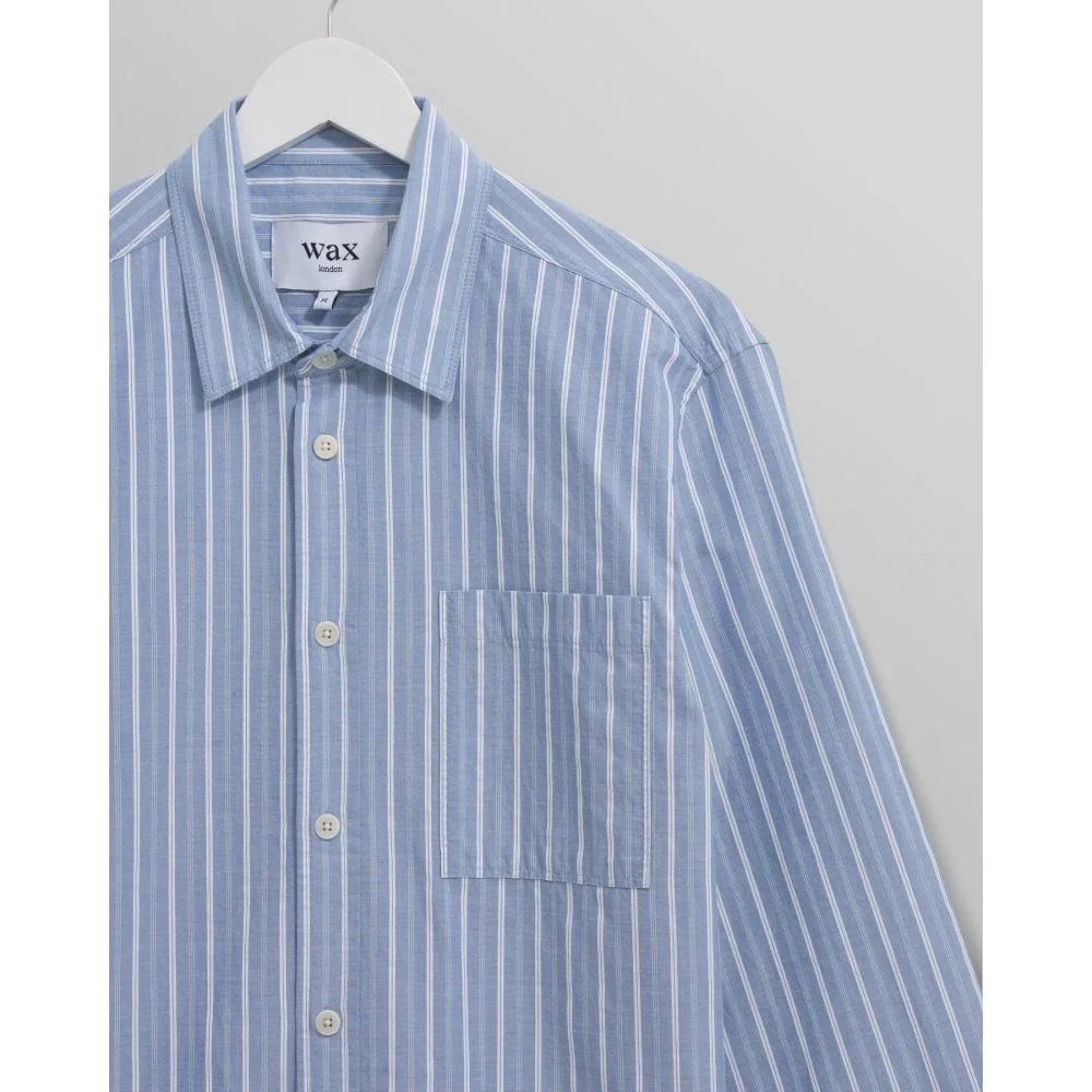 Rove LS Shirt, Cotton Poplin - Blue Stripe - Image 6