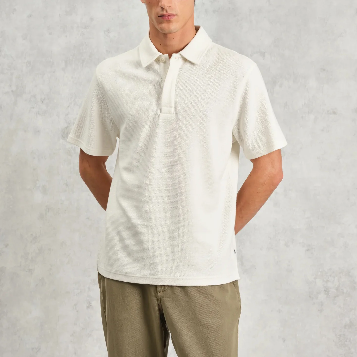 Shore SS Polo - Ecru - Image 3