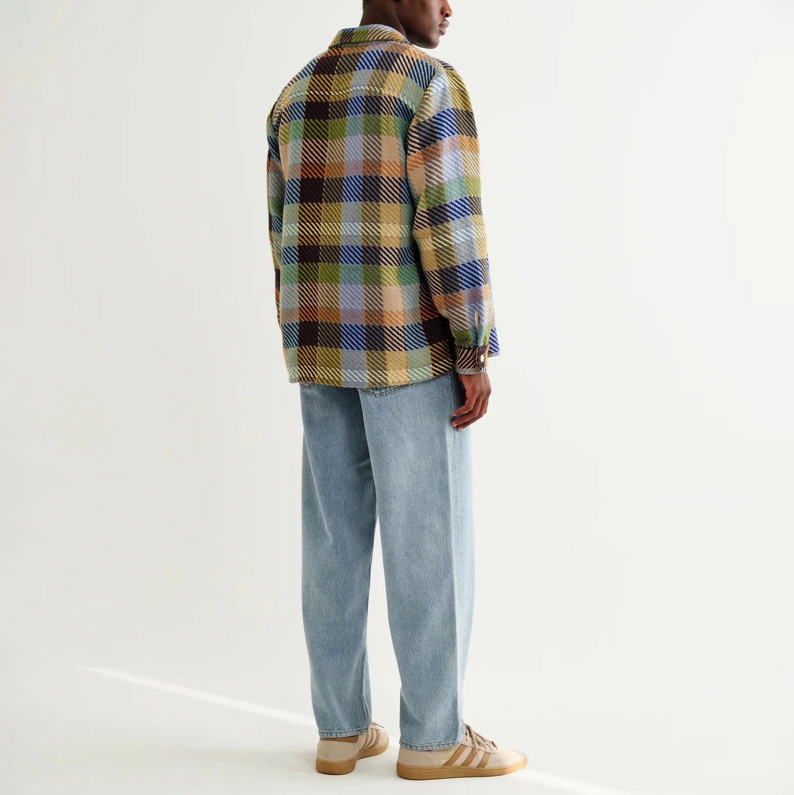 Whiting Overshirt, Pike Check - Khaki / Multi - Image 6