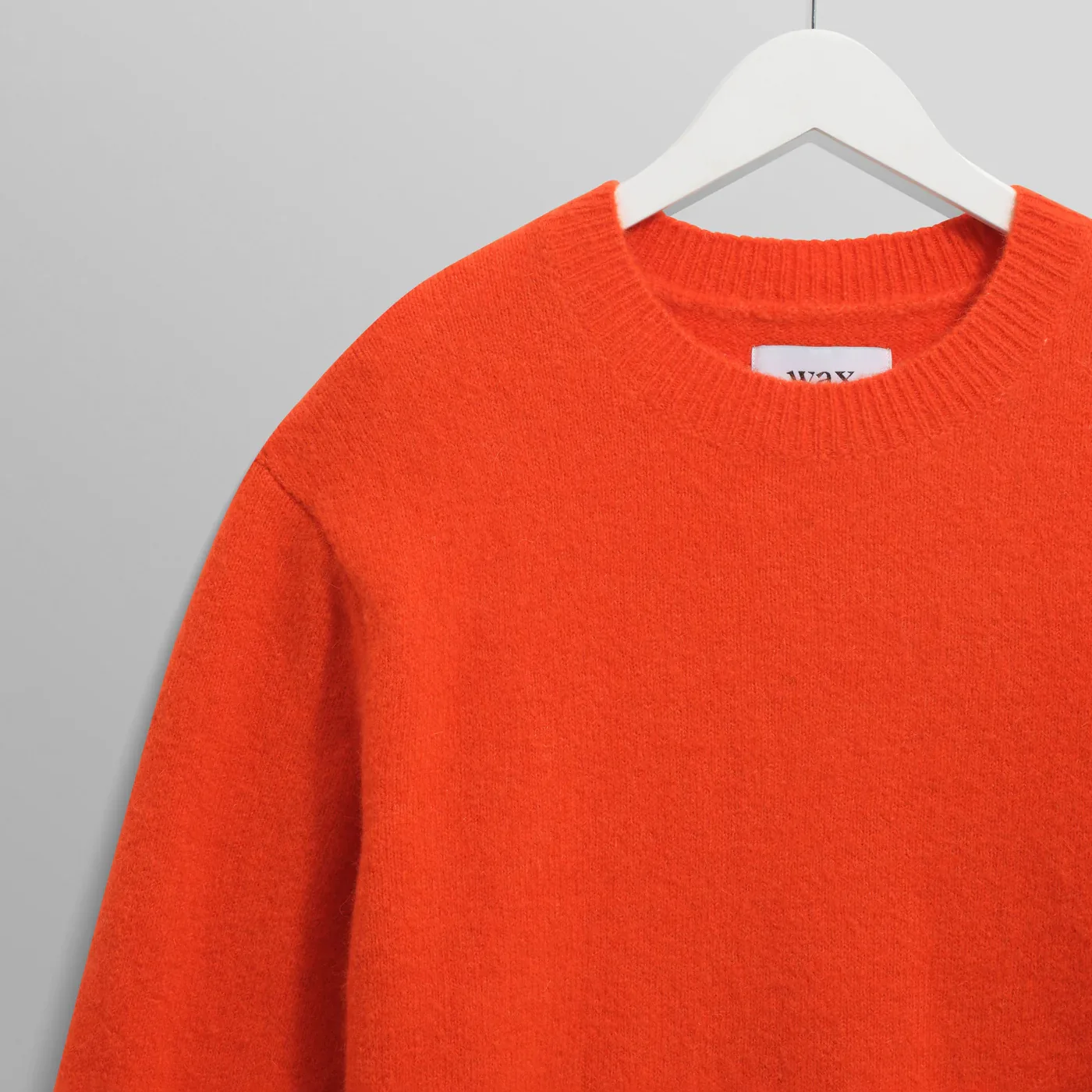 Wilde Crew Fluffy Wool Crewneck - Orange - Image 5