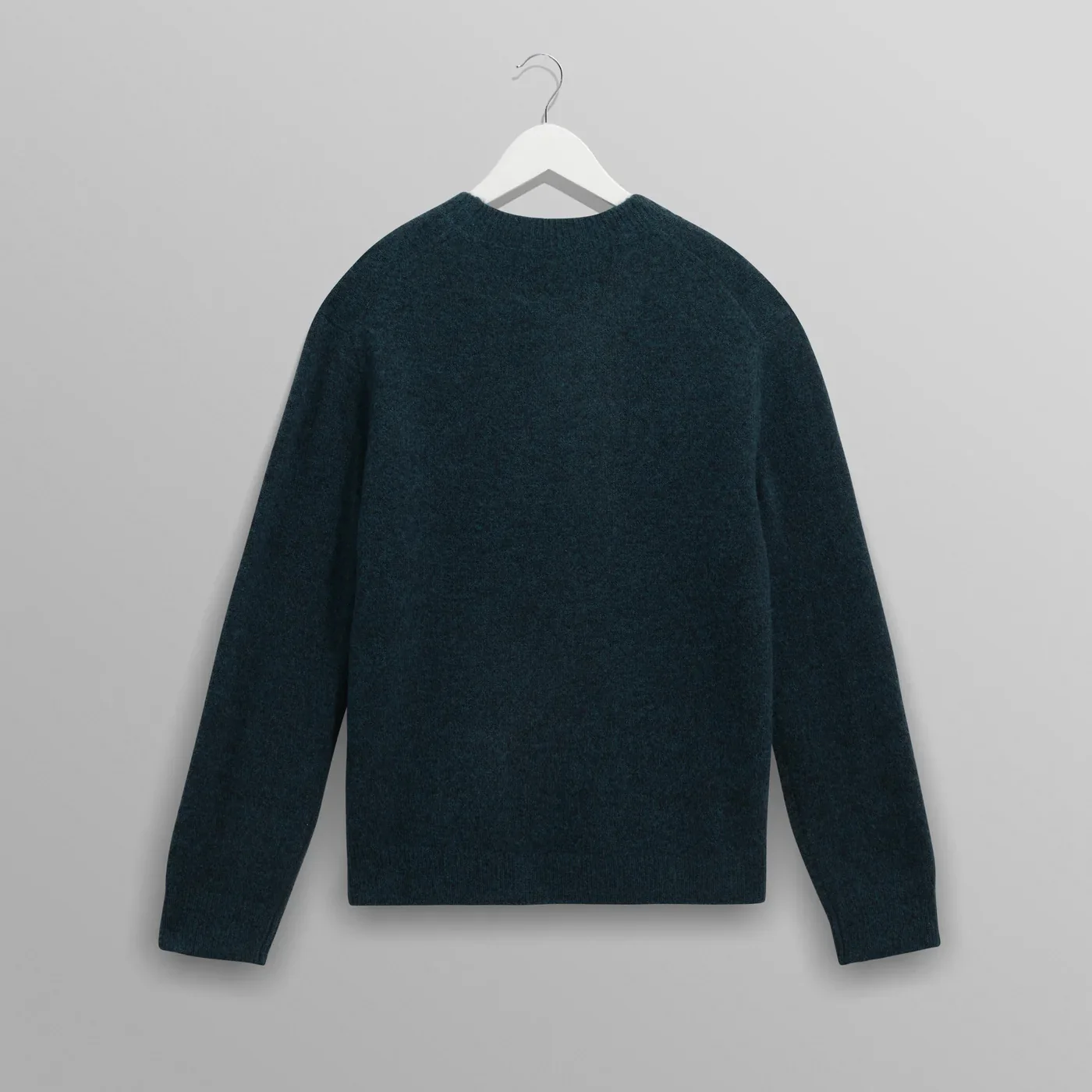 Wilde Crew Fluffy Wool Crewneck - Teal - Image 4