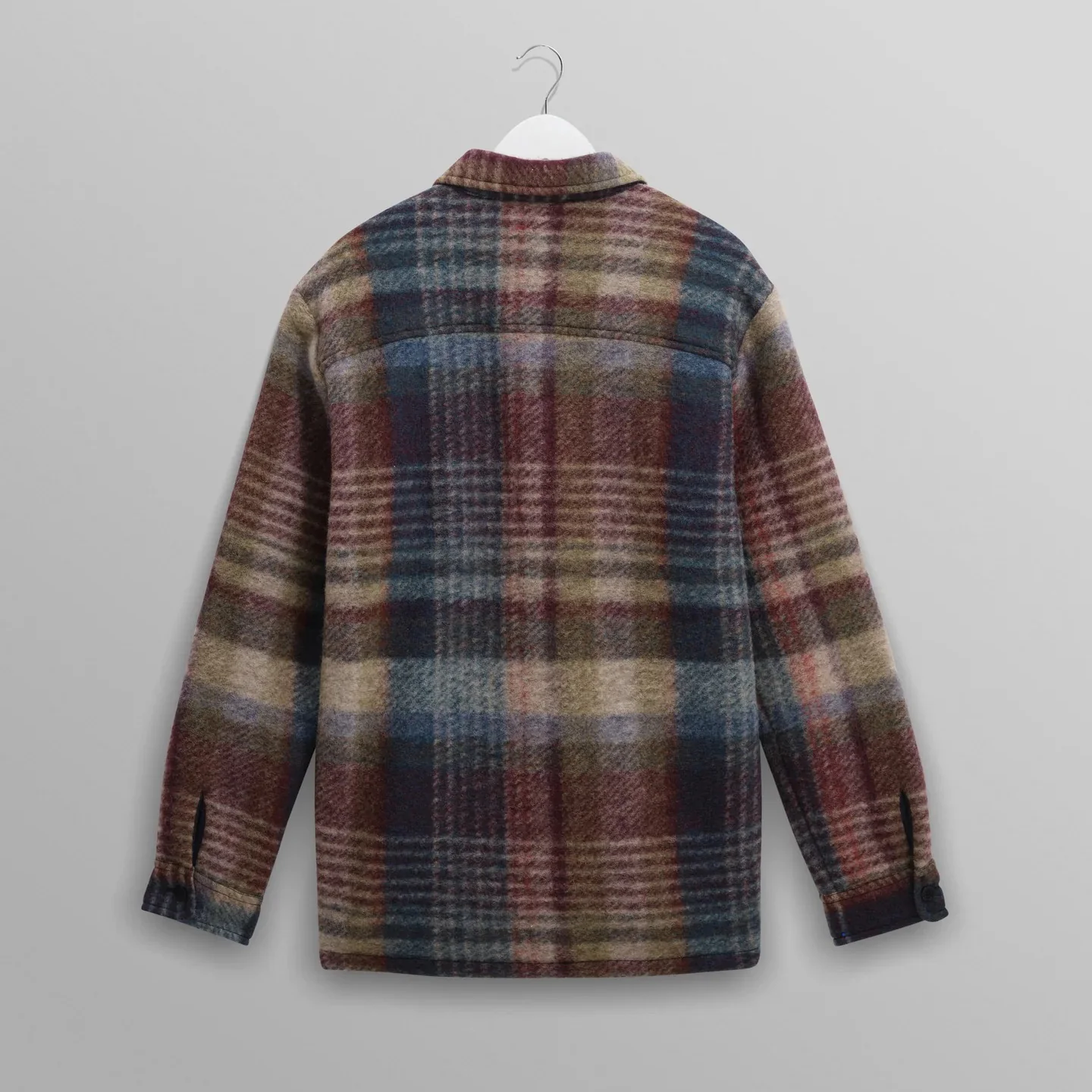 Whiting Overshirt, Wool Blend Check - Blue Multi - Image 2