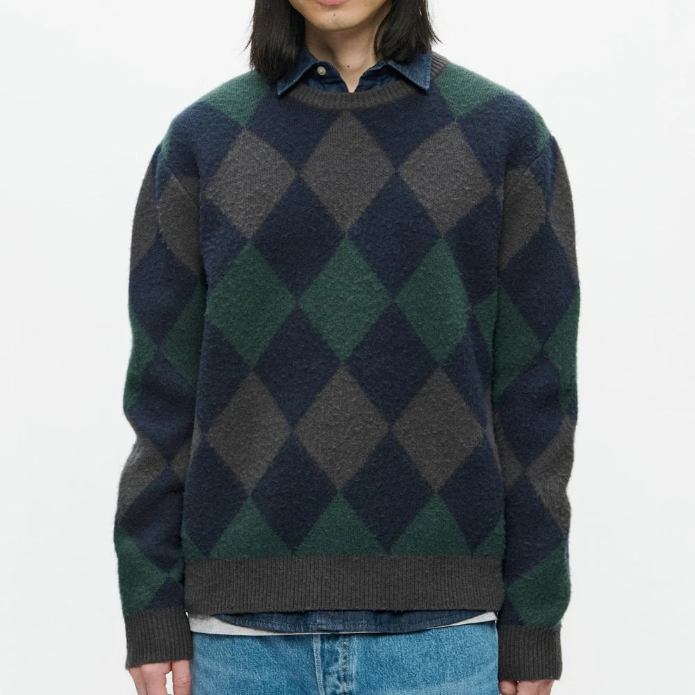 WWJan Pullover Sweater - Green Gables Check - Image 2