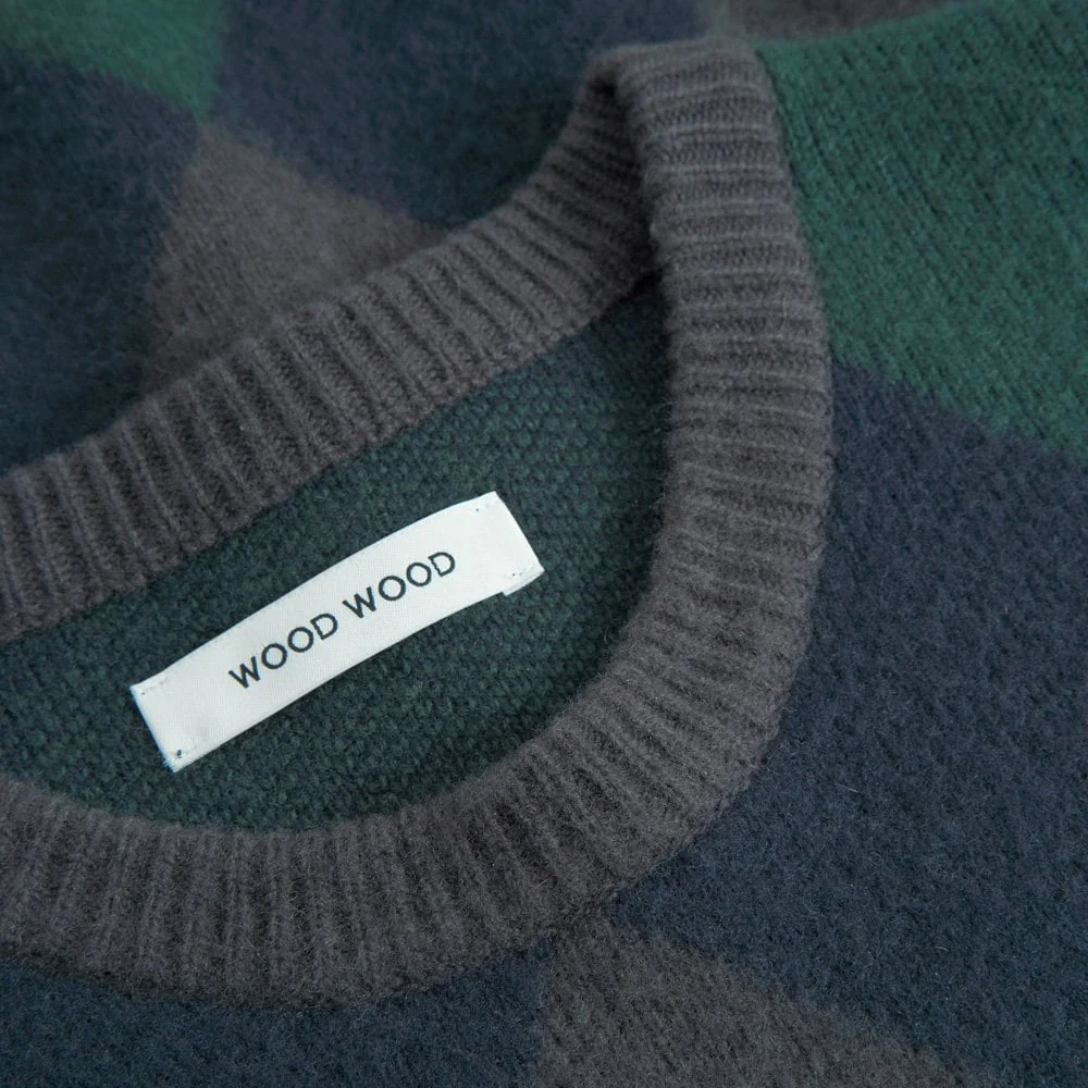WWJan Pullover Sweater - Green Gables Check - Image 4