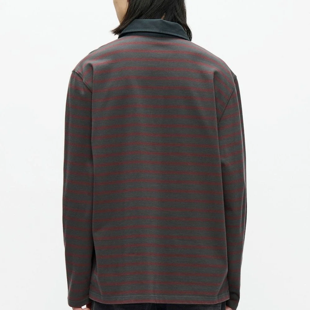 WWLandon Polo Shirt - Black Sand Stripe - Image 3