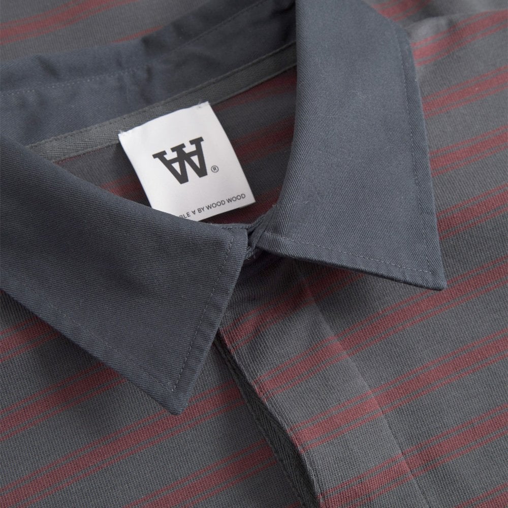 WWLandon Polo Shirt - Black Sand Stripe - Image 4
