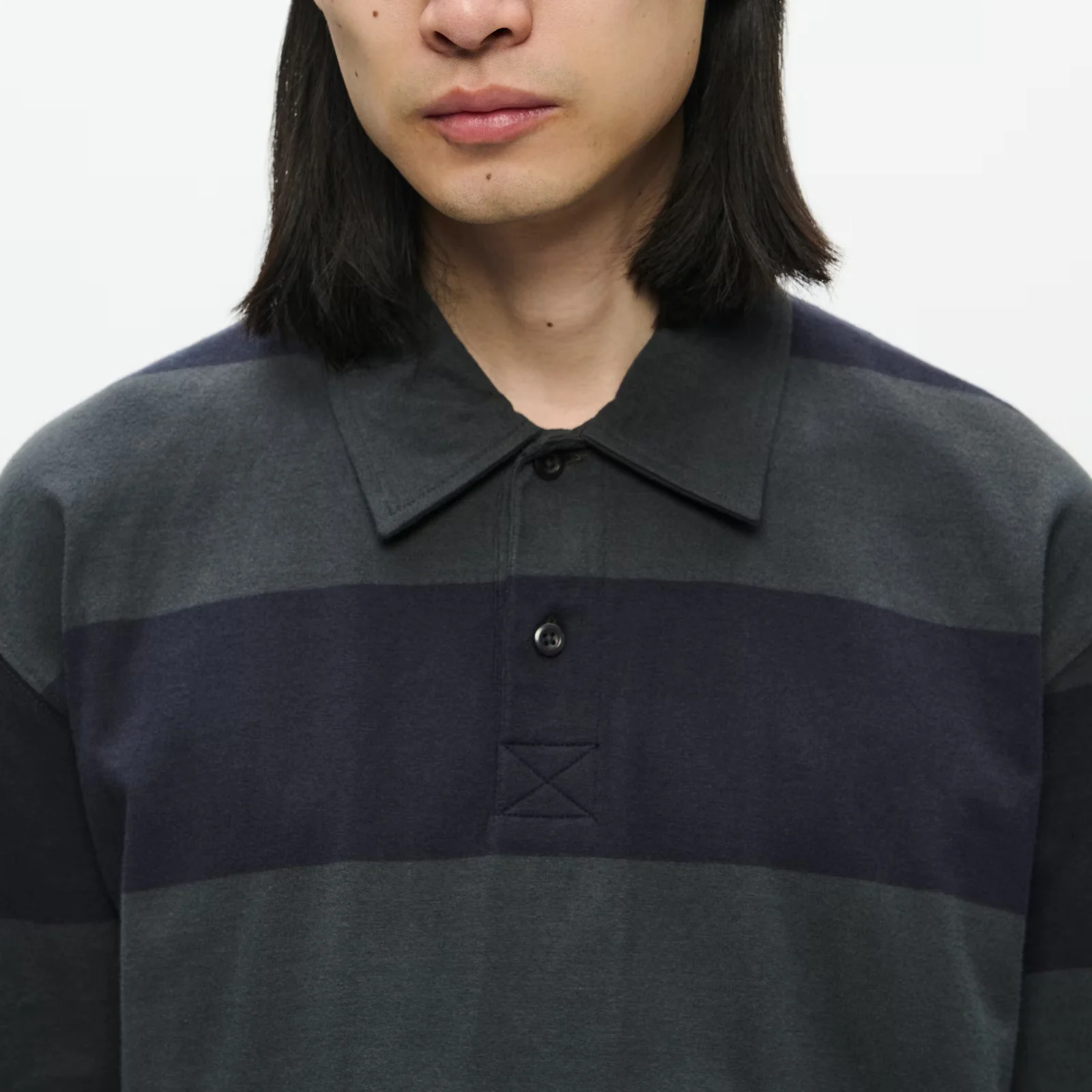 WWThiago Polo - Black Sand Stripe - Image 3
