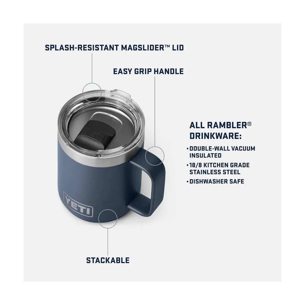 Rambler® 10 Oz (296 Ml) Mug - Black - Image 4