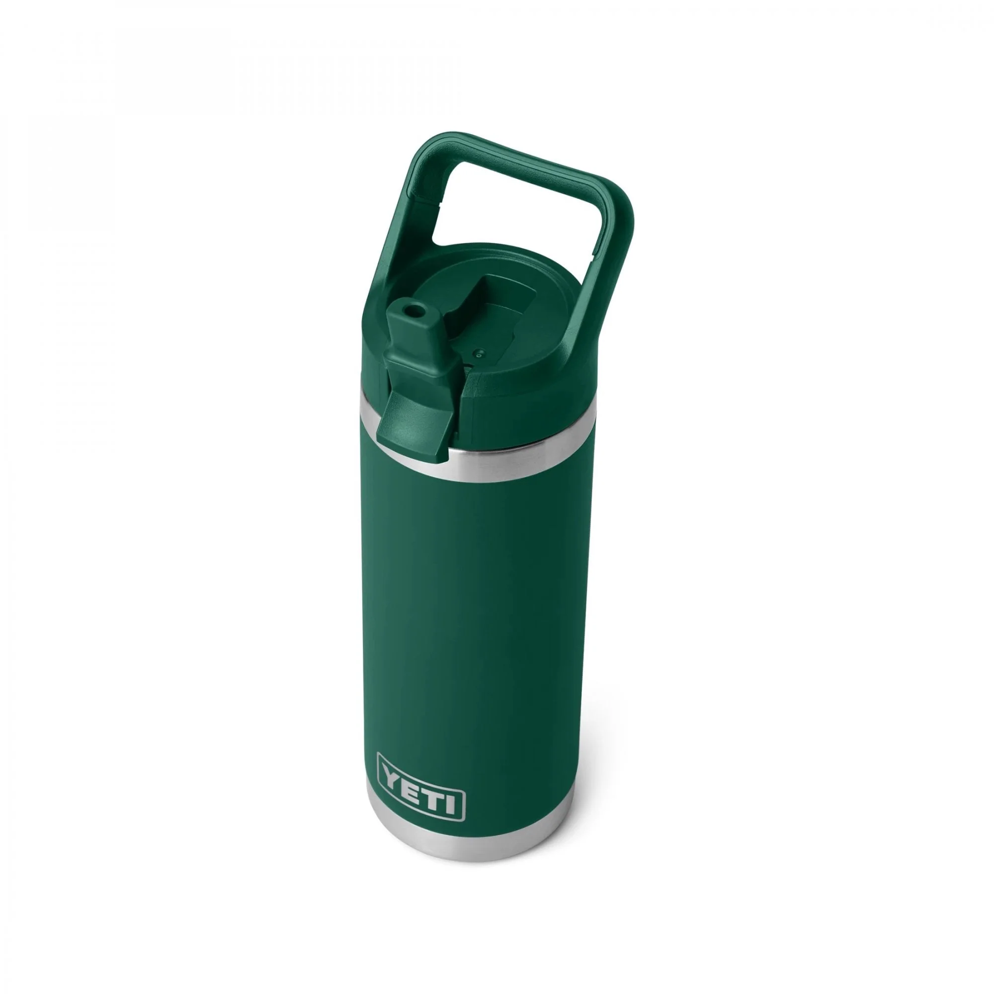 Rambler 18oz Bottle, Straw Cap - Black Forest Green - Image 3