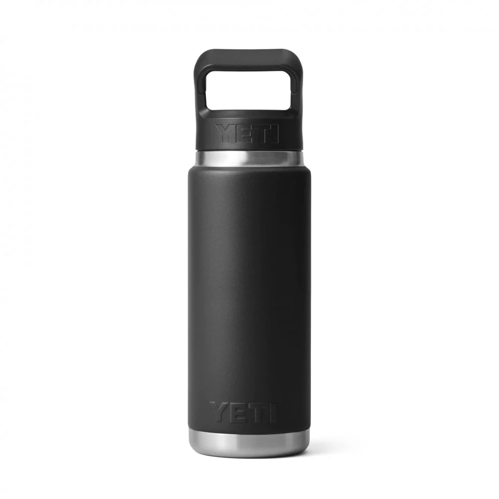 Rambler™ 26oz Bottle, Straw Cap - Black - Image 3