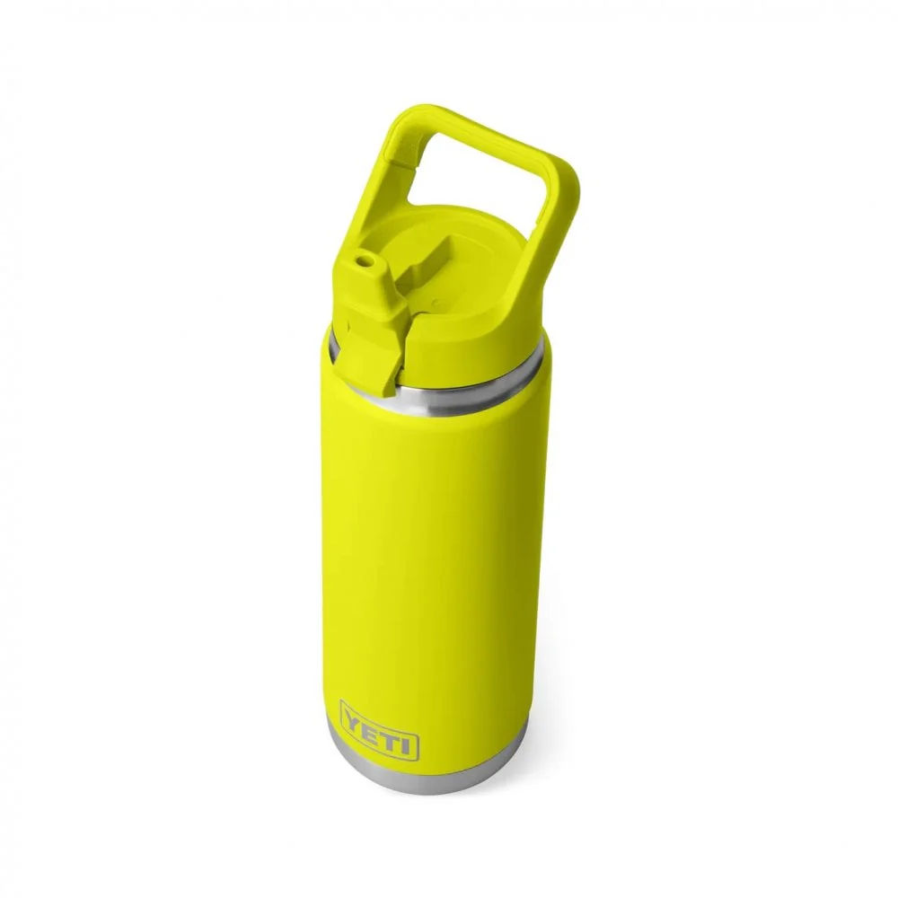 Rambler™ 26oz Bottle, Straw Cap - Firefly Yellow - Image 5