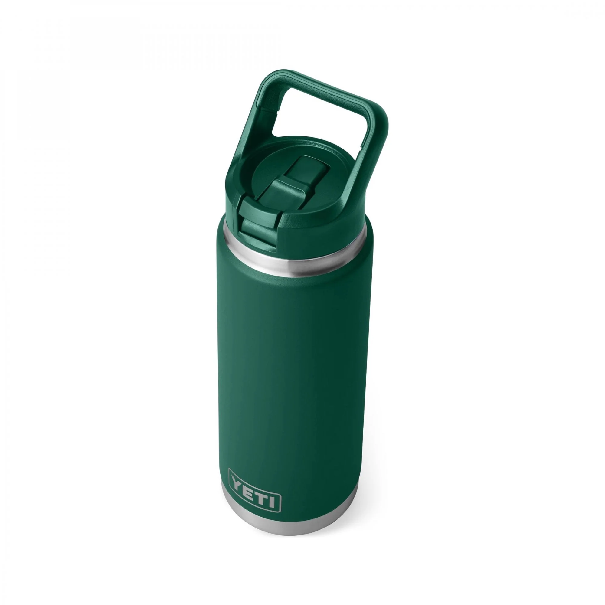 Rambler™ 26oz Bottle, Straw Cap - Black Forest Green - Image 2